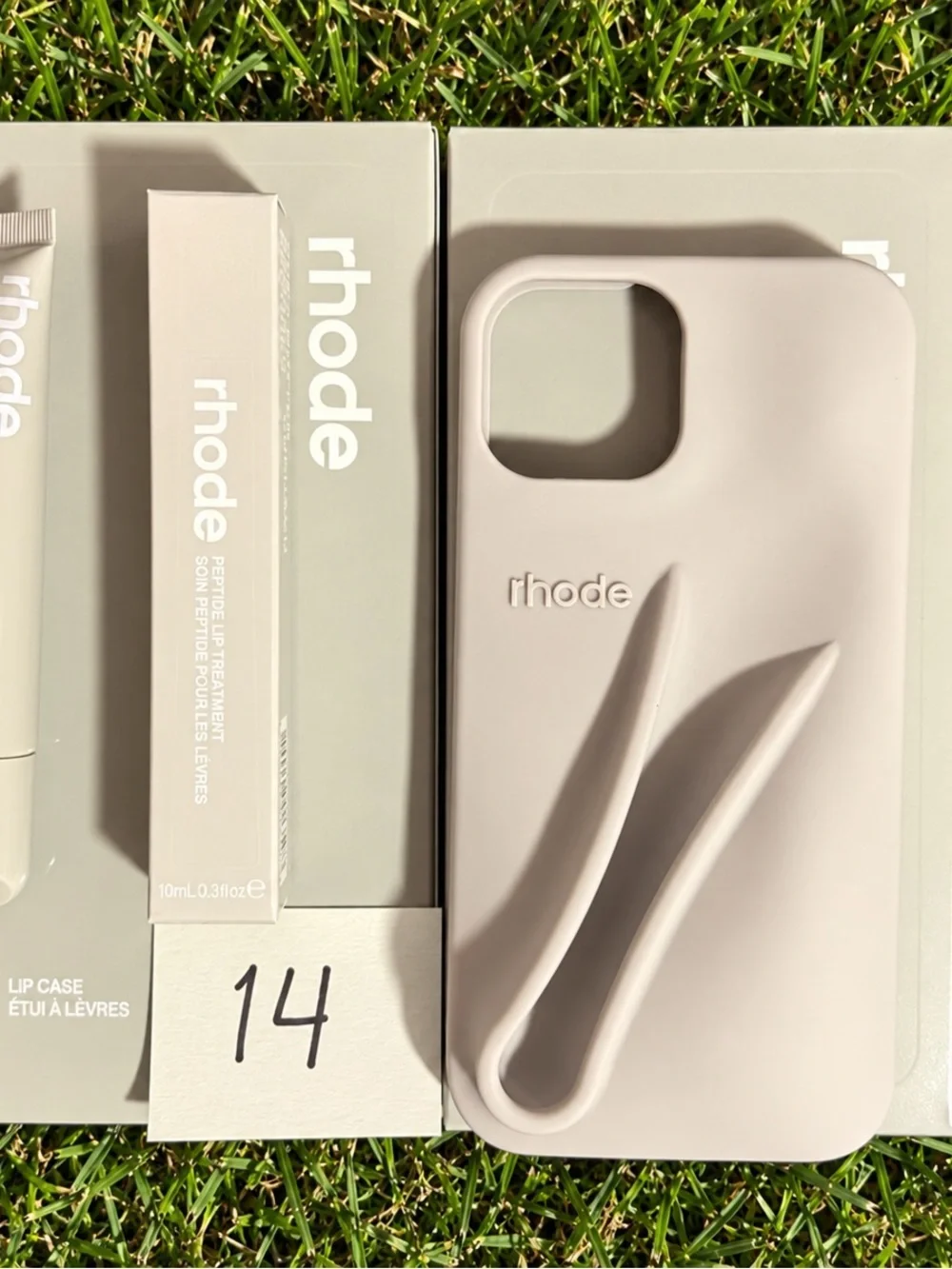 RHODE Grey Silicone iPhone Case with Contoured Grip